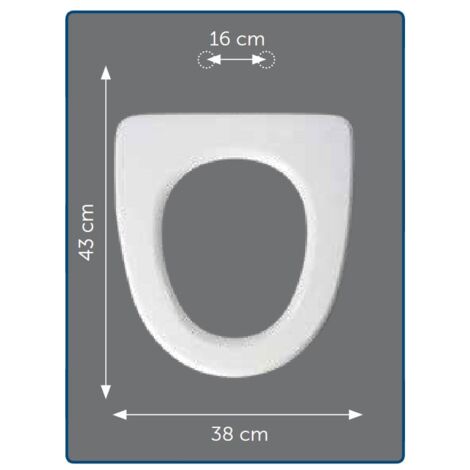 Sedile compatibile mod. Aquatonda Ideal Standard bianco PO000217