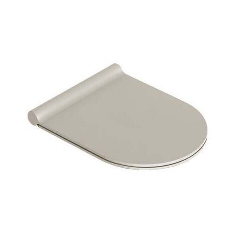 Sedile coprivaso in termoindurente Soft-Close per vaso Zero, cemento satinato 5SCSTPCS