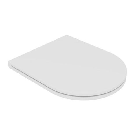 Sedile copriwater free flut chiusura soft close bianco lucido