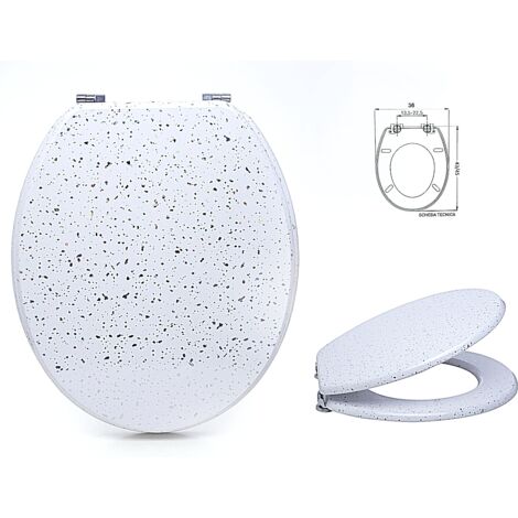 SEDILE COPRIWATER UNIVERSALE PER BAGNO COPRI WC WATER IN LEGNO 18" Mod. 52997