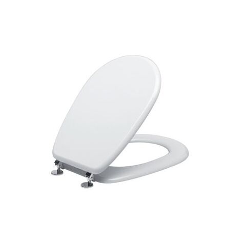 Sedile Copriwater WC in legno MDF bianco per Ideal Standard modello Liuto