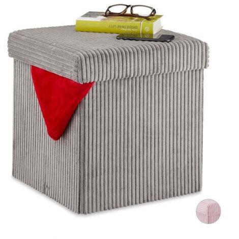 Sedile cube pieghevole in velluto