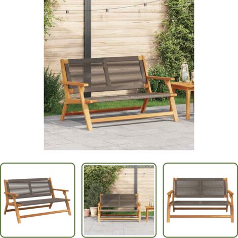 Sedile da giardino -  Arredamento da Giardino Grigio 122 x 78 x 73 cm