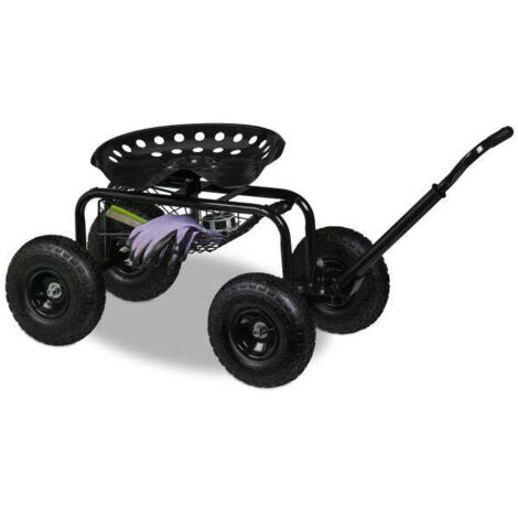 Sedile da giardino mobile con contenitore