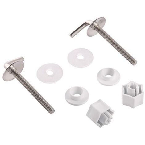 Sedile Del Water Di Fissaggio Set I I I Cerniere In Acciaio Inox - Metallo Plastica I, 8 65061