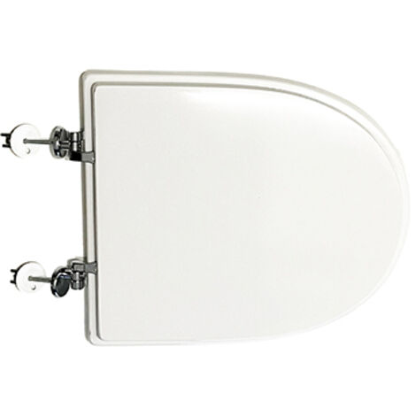 Sedile (Forma tipo 4 - cerniere tipo A) dedicato a casa ceramica Pozzi Ginori serie Selnova. Dimensioni: Lunghezza cm 42-44 Larghezza cm 36 Interasse cerniere cm 14,5-19. Mod. con cerniere regolabil