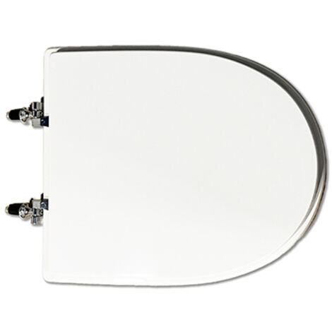 Sedile (Forma tipo 4) dedicato a casa ceramica Pozzi Ginori serie Fast Rimfree.  Dimensioni: Lunghezza cm 43 Larghezza cm 36 Interasse cerniere cm 15. Mod. con cerniere fisse. Sedile in legno stabil