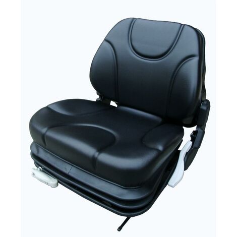 Sedile Fully in sky nero con molleggio meccanico e microswitch