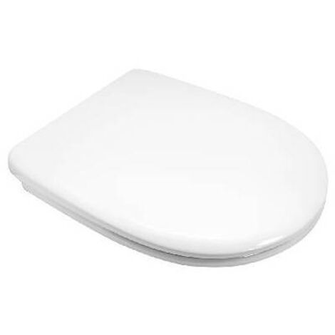 Sedile in termoindurente (Forma tipo 7) dedicato a casa ceramica Linpha serie Gelso. Dimensioni: Lunghezza cm 42,5 - 43,5 Larghezza cm 36. Soft-closing, a sgancio rapido.(DianFlex) Misura: Bianco