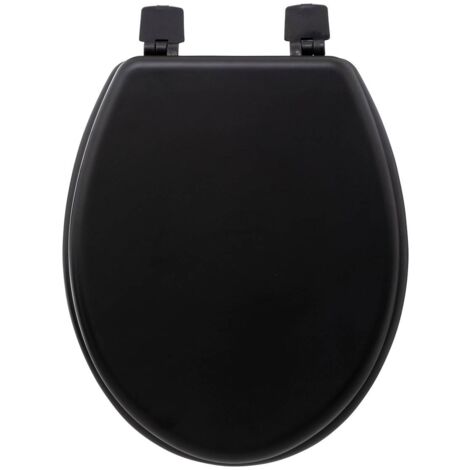 Sedile per wc in legno laccato nero colorama - 5five