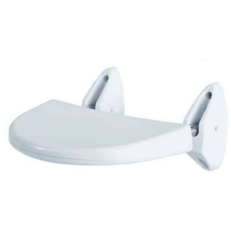 Sedile Pieghevole a Muro per Disabili Bianco  35x25 cm