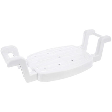 Sedile regolabile per vasca da bagno, bianco, per anziani, 58 cm.