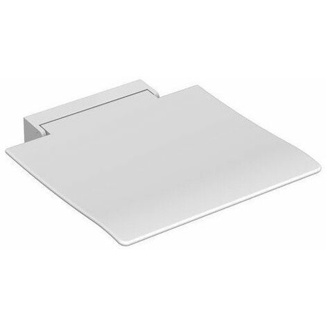 Sedile ribaltabile 450 supporto a parete in pulverb bianco. Sitz bianco