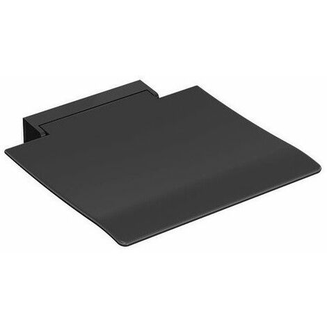 Sedile ribaltabile 450 supporto a parete in pulverb bianco. Sitz grigio antrasite