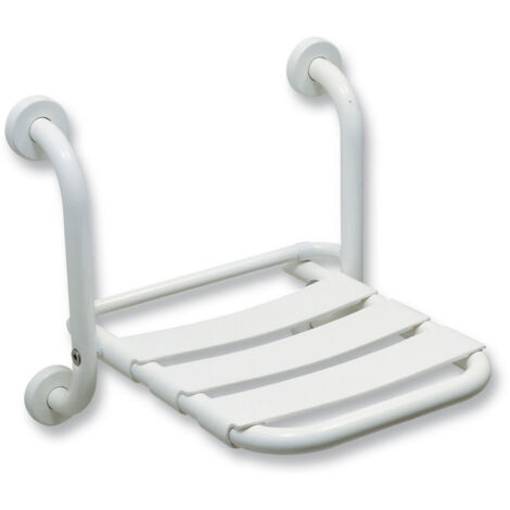 Sedile ribaltabile per doccia senza schienale, fissaggio a parete serie EASY Idral 12008/2V  Bianco