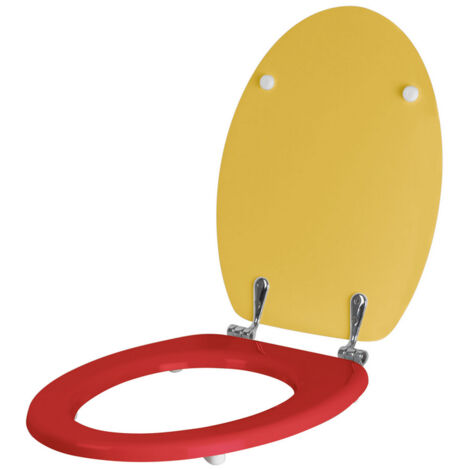 Sedile rosso/giallo per vasi serie KIDS Idral 11306  Legno - Rorro/Giallo