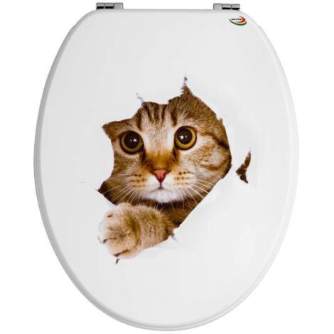 SEDILE UNIVERS.GATTO BIANCO LUC.MDF E1000 - SEBA