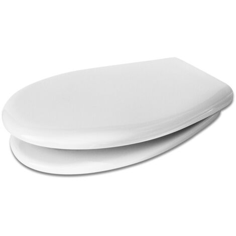 Sedile wc compatibile per sanitari Rak serie Karla in termoindurente bianco
