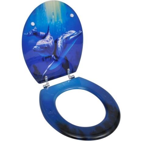 Sedile WC con coperchio MDF Dolphins 020002883