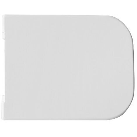 Sedile wc coprivaso D313 universale in termoindurente 43,3 x 34,9 cm copriwater bianco con cerniere regolabili ad espansione
