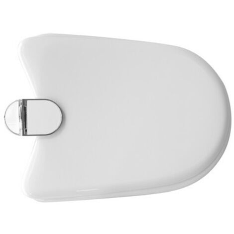 Sedile wc coprivaso per Ideal Standard vaso Diagonal 50 x 38 cm copriwater bianco europeo cerniere fisse e sedile in legno