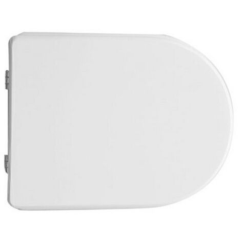 Sedile wc coprivaso per Olympia vaso Clare 44,5 - 46 x 35,5 cm copriwater con cerniere regolabili ad espansione e sedile in legno colato