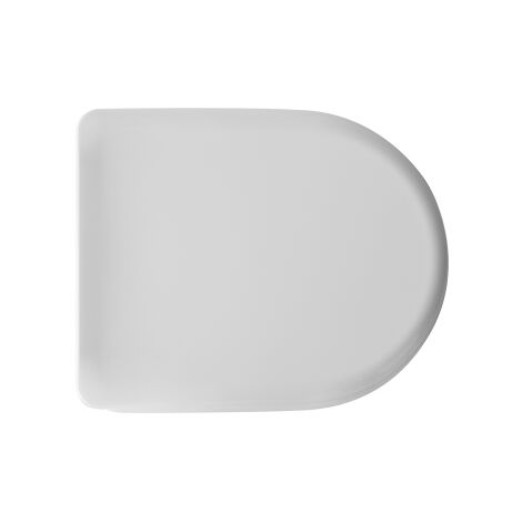 Sedile wc coprivaso termoindurente universale 43,2 x 35,8 cm copriwater bianco con cerniere regolabili
