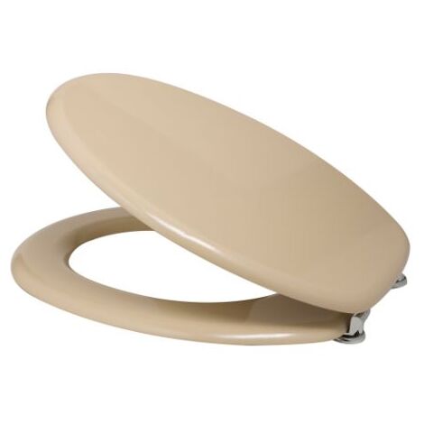 Sedile Wc copriwater in mdf liscio copriasse champagne mod. Pegaso
