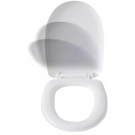 BM 4098 Tavoletta Copriwater Sedile WC Universale Standard Coperchio Toilet  Seat Bagno in Plastica, Colore Grigio Cerniere Incluse : : Fai da  te