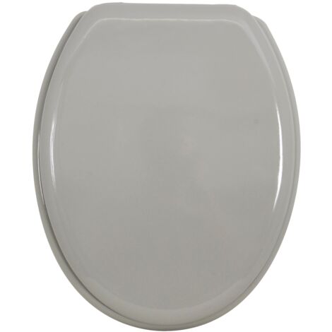 Sedile WC in MDF con finitura grigia inox - M S V