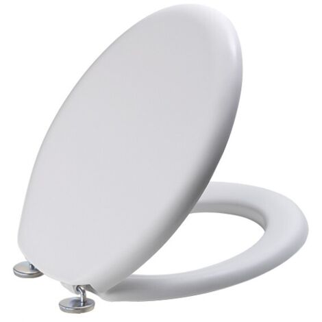 Sedile Wc In Termoindurente Tango Bianco Cerniere Inox H057