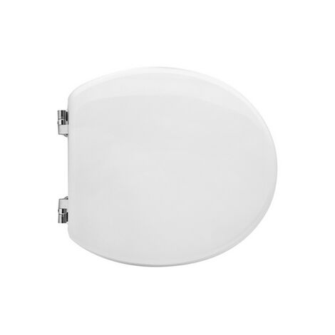 Sedile wc per dolomite vaso asilo forma 2 bianco - cerniere a passanti