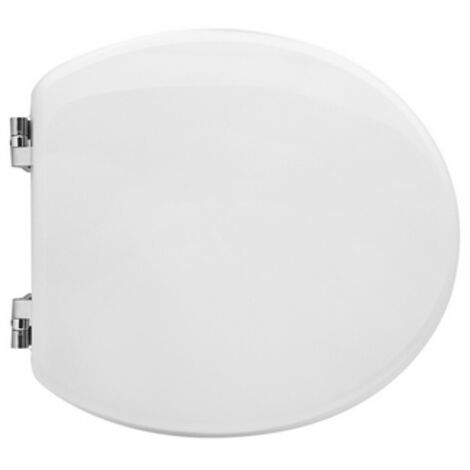 Sedile wc per dolomite vaso asilo forma 2 bianco - cerniere a passanti