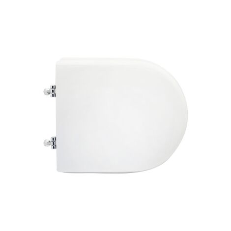 SEDILE WC PER SANITOSCO VASO FREE CHIUSO FORMA 7 Bianco - Cerniere A passanti DH