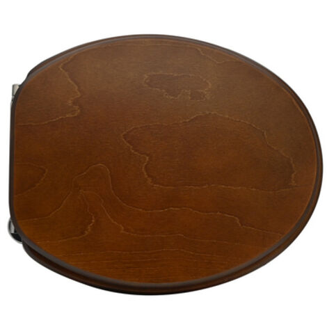 SEDILE WC UNIVERSALE IN LEGNO NEW Misura: Noce scuro - Cerniere A passan