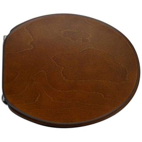 SEDILE WC UNIVERSALE IN LEGNO NEW Noce scuro - Cerniere A passan