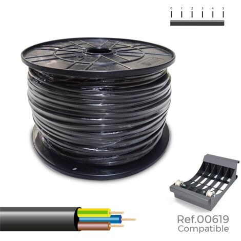 Sediles Kabel Elektroschlauch Schwarz 200 m 3 x 1 mm H05VVV-F - Brand EAN: 8435734703873