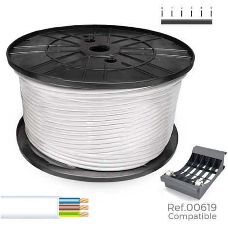 SEDILES Tubo piatto H05VVH3-F 48V 3G1.00mm² colore bianco 200m (bobina Ø40x20cm)