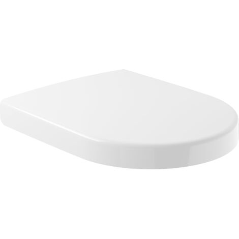 Sedili WC, cerniere QuickRelease, cerniere inox, Duroplast bianco