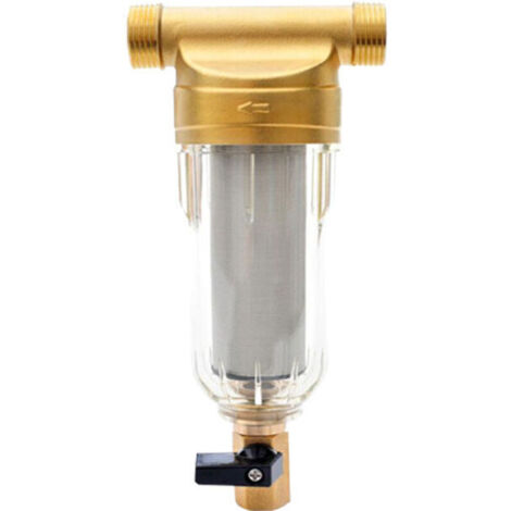 Sedimentationswasserfilter, wiederverwendbarer Filter, externer Vorfilter, Sedimentfilter, Wasservorfilter für Brunnenwasserleitung (1/2 Zoll), Lefou, DEBUNS