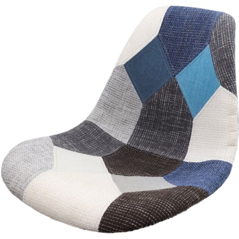 SEDUTA DI RICAMBIO PATCHWORK IN TESSUTO A FANTASIA COLORATA ASSORTITA