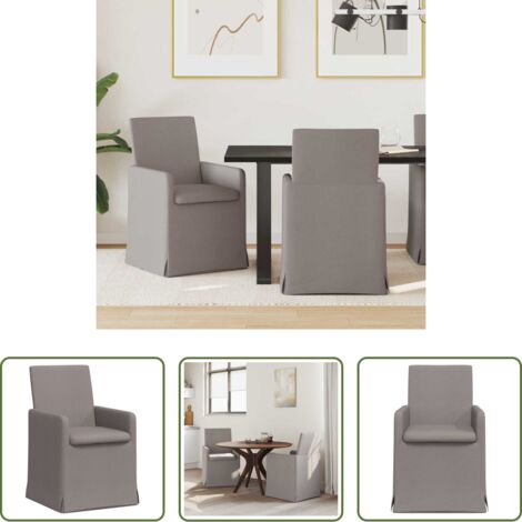 Seduta ergonomica -  Sedie da pranzo 2 pcs Talpa 57 x 67 x 95 cm Tessuto