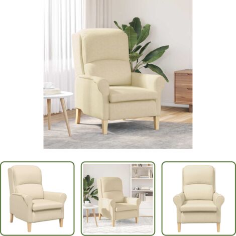 Seduta in tessuto -  poltrona Crema 76 x 94 x 102 cm Tessuto