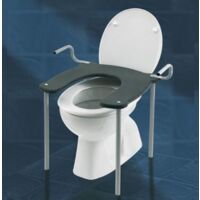 Seduta rialzo per wc o bidet con manici
