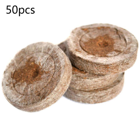 Seed Starter Soil Plugs Plant Fiber Nursery Blocks Peat Soil Pellets