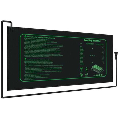 Seedling Heat Mat, 25x52cm, EU Plug, Indoor Seed Germination, Without Temperature Controller