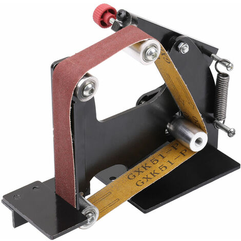 SEENLIN Accessoires Multifonctionnels De Ponceuse à Bande De Meuleuse D'Angle, Tête De Bande De Meuleuse D'Angle Multifonctionnelle Avec Bande, Largeur De Sable 30mm - Largeur De Sable 30mm