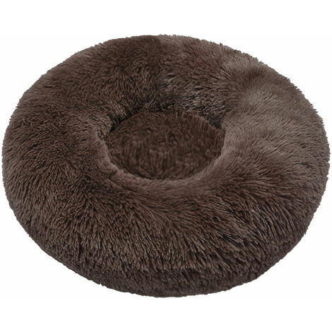 SEENLIN Lit De Peluche De Peluche Moelleuse Chat Chat Chat Coussin Chat Coussin De Chat Avec Antidérapant Doux Hiver Lavable Chat Lavable Chat Tapis Pour Chiens De Chats D'Intérieur, Café Type 1, 40CM
