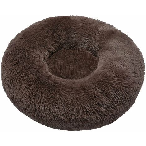 SEENLIN Lit De Peluche De Peluche Moelleuse Chat Chat Chat Coussin Chat Coussin De Chat Avec Antidérapant Doux Hiver Lavable Chat Lavable Chat Tapis Pour Chiens De Chats D'Intérieur, Café Type 1, 40CM