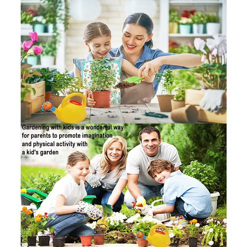 Outils de Jardinage Enfant,Set Jardinage Enfant,Kit d'outils de Jardin pour Enfants,Jouet Jardinage Enfant,Ensemble Jardinage Enfant avec Gants de